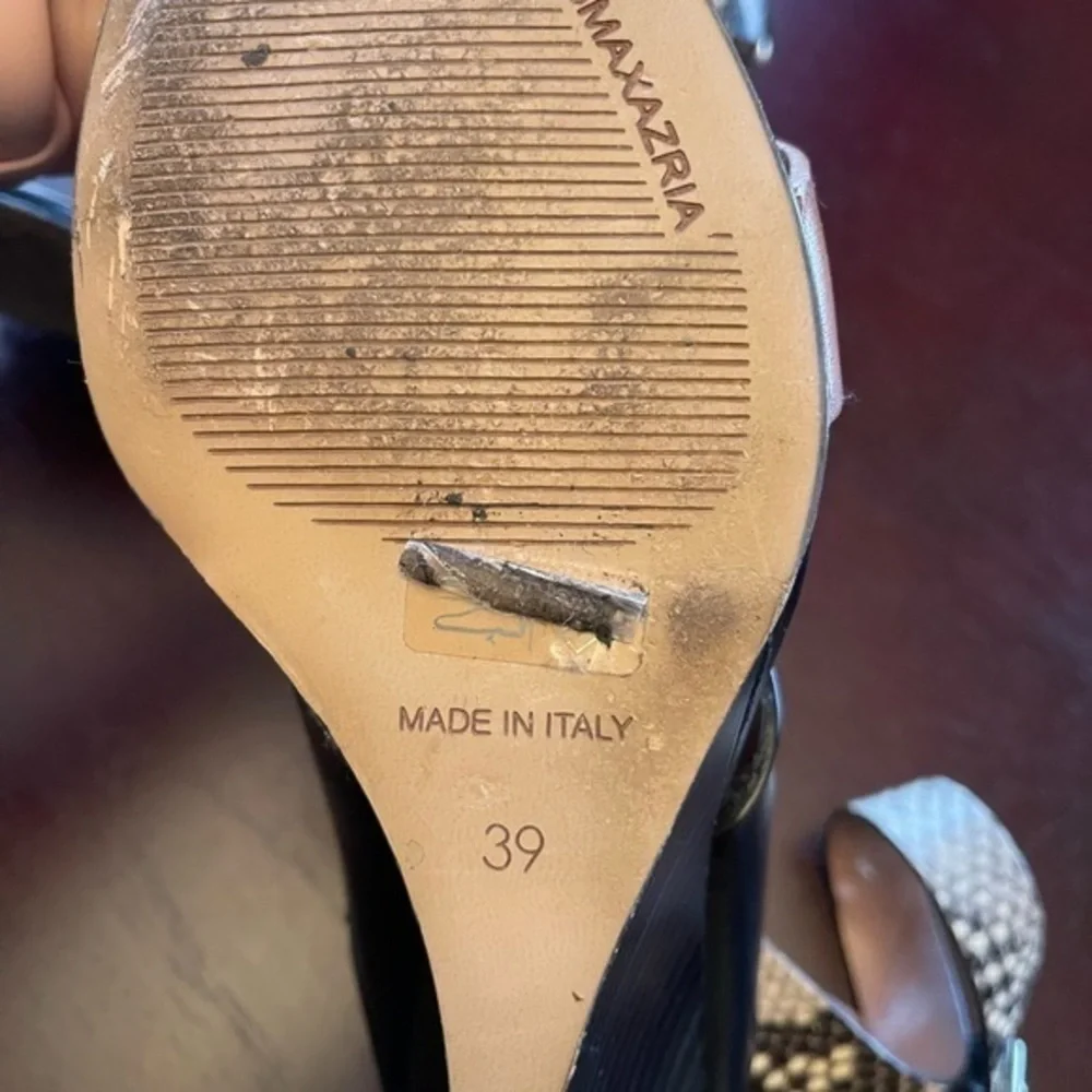 BCBG MaxAzria wedge ankle wrap strap. Size 39
